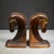 Art Deco Art Deco Bronze & Copper Plated Trojan Horse Bookends c.1930 For Sale - Image 3 of 7