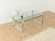 Rare coffee table K 831 by Friedrich Wilhelm Möller for Ronald Schmitt from the 1970s. 19mm thick glass top with high-...