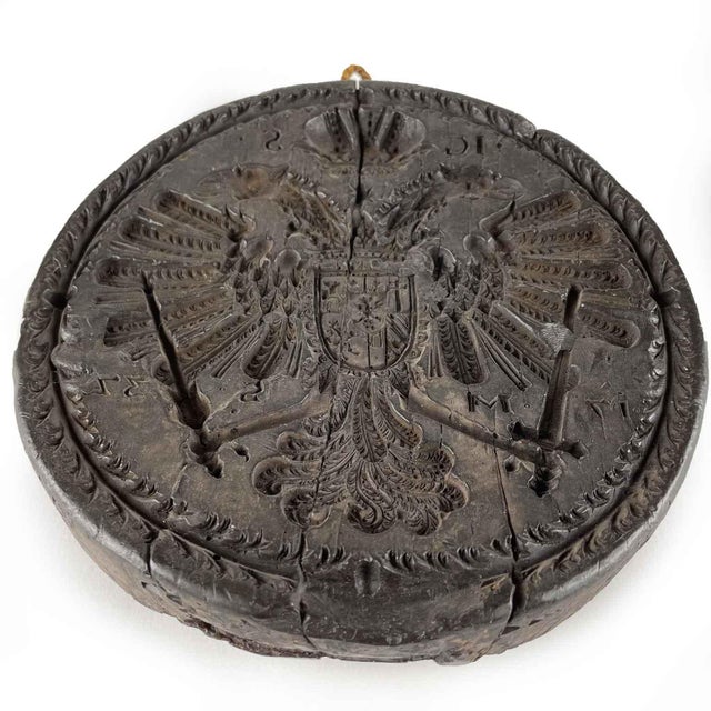 Dark Wax Butter Mold, 1737 For Sale - Image 6 of 8