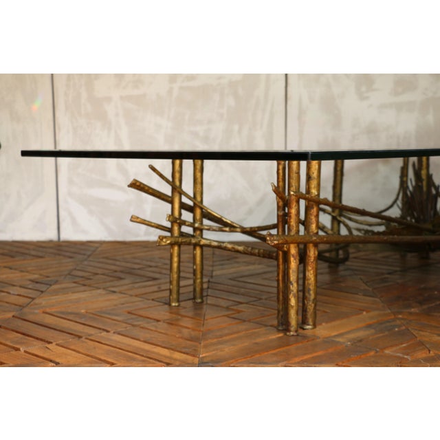 Mid-Century Modern Brutalist Lotus Coffee Table, Circa 1960s For Sale In Los Angeles - Image 6 of 18