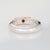 1970s 70s Ilias Lalaounis Ring Ruby Stacking Band Sterling Silver 18k Gold Signed, Size 5 For Sale - Image 5 of 7