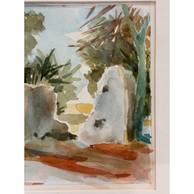 Late 20th Century Tabby Ruins, Daufuskie Island - Original Watercolor by J. Alexandra Heintzelman Sharma For Sale - Image 5 of 11