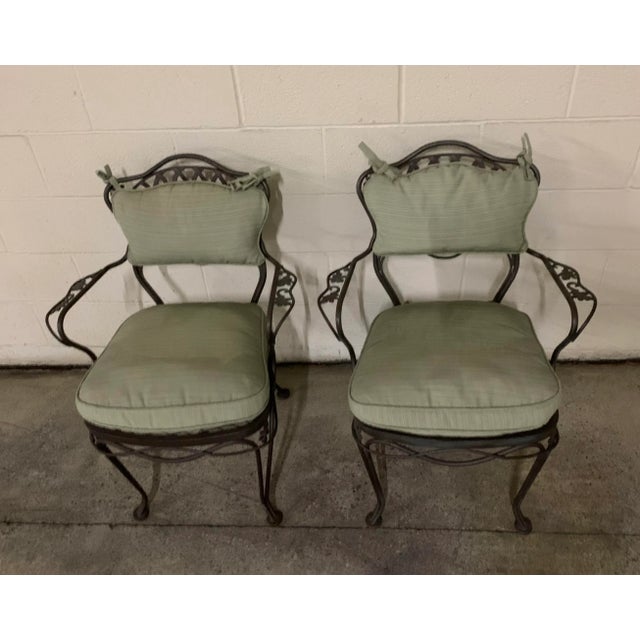 Vintage French Style Bistro Table & 2 Chairs Chairish