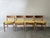 Mid-Century Polish Teak Dining Chairs by Edmund Homa for GFM, 1960s, Set of 4 For Sale - Image 3 of 7