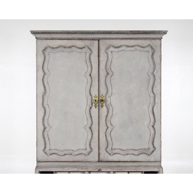 Scandinavian 2-Part Secretary, 1770s For Sale - Image 3 of 18
