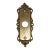 Mid 20th Century Brass Door 4.375 In. Back Plate With Ornate Edges For Sale