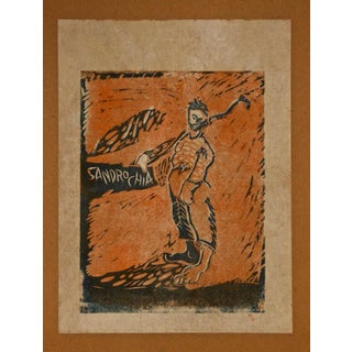 Fishermen - Original Etching by Sandro Chia - 1979 1979 For Sale