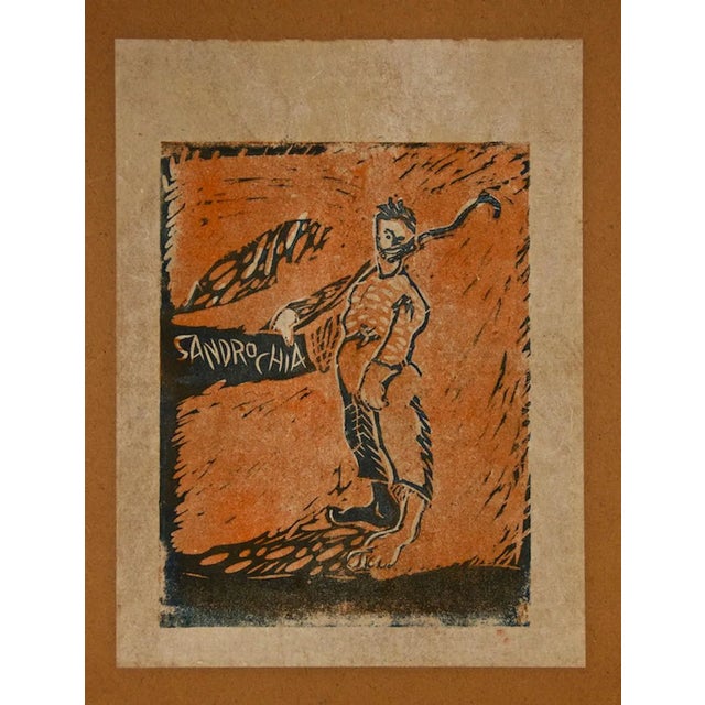 Fishermen - Original Etching by Sandro Chia - 1979 1979 For Sale