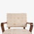 Brown Rare "Grasshopper" Form Accent Chair in Hand-Woven Silk & Linen For Sale - Image 8 of 10