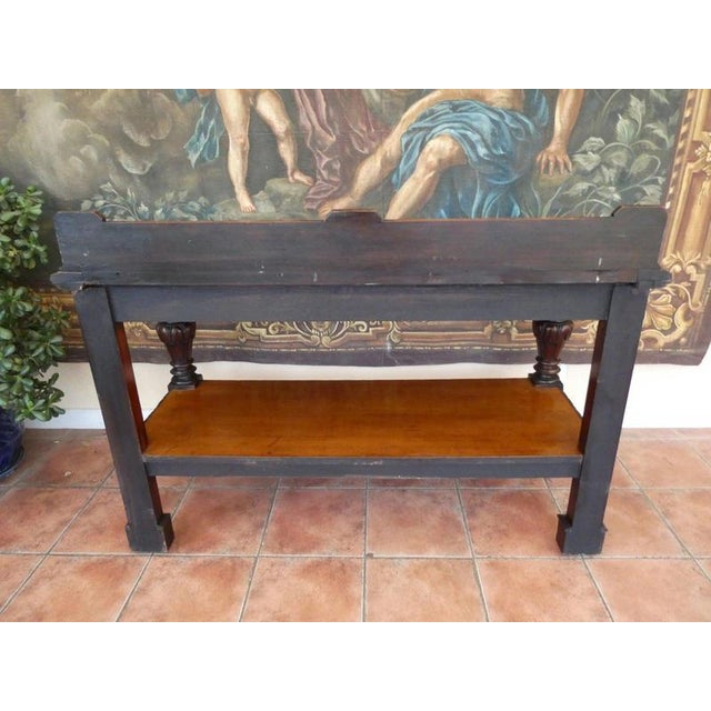 Antique Victorian Country Oak Buffet fromEdwards & Roberts, 1860 For Sale - Image 15 of 18