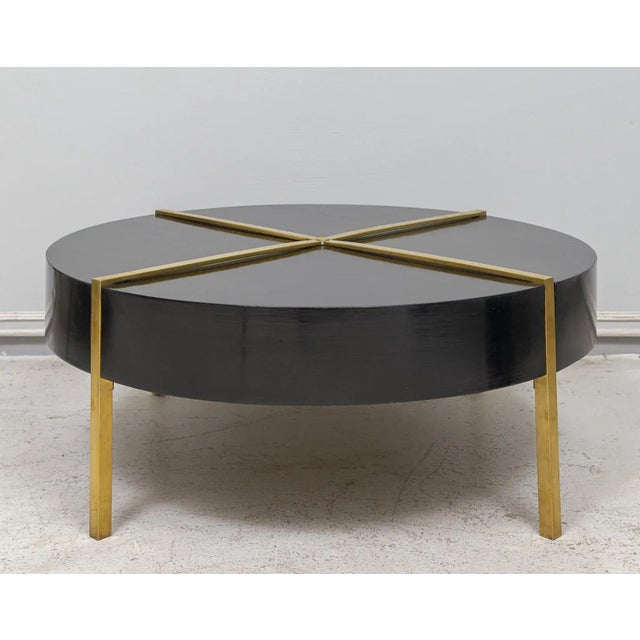Mid-Century Ebonized Coffee Table For Sale - Image 4 of 7