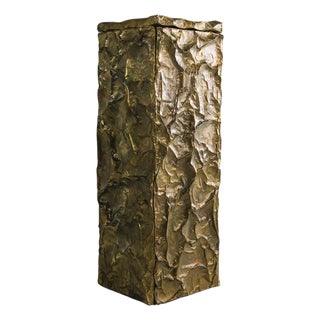 Golden Peak Brass Monolith by Zincutec For Sale