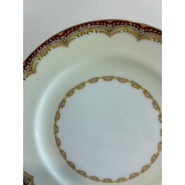 Vintage Meito “Celestine” Rust and Gold Bread Plates, Set of 12 For Sale In Oklahoma City - Image 6 of 11