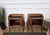 Metal Mid-Century Art Deco Italian Nightstands in Walnut and Glass Top, 1950s, Set of 2 For Sale - Image 7 of 10