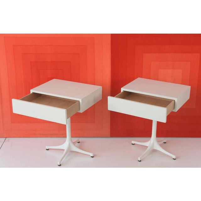 George Nelson Pedestal End Tables by George Nelson for Vitra / Miller, Germany, 1956, Set of 2 For Sale - Image 4 of 11