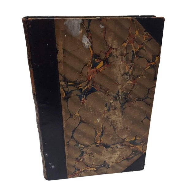 6 Antique Volumes Chamber's Journals Leather Spines Edinburgh Scotland 1840s History Fiction Poetry For Sale - Image 11 of 16