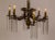 Victorian Antique Victorian Brass C-Curve Chandelier With Crystal Rods For Sale - Image 3 of 12