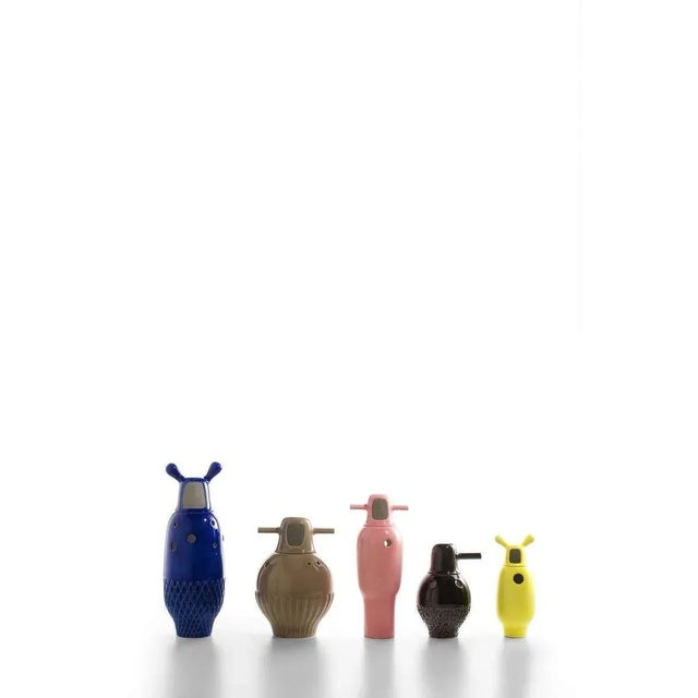 Not Yet Made - Made To Order Nº 2 Contemporary Glazed Ceramic Yellow Showtime Vase Collection For Sale - Image 5 of 7