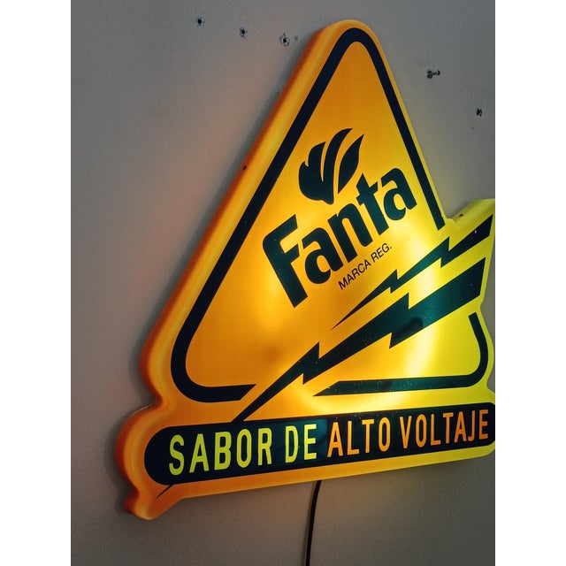 Vintage Fanta Illuminated Sign, 1990s For Sale - Image 6 of 9