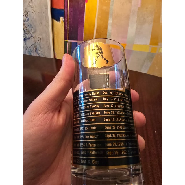 1960s Mid Century Vintage Sports Champions Glasses Barware- Set of 6 For Sale - Image 5 of 7