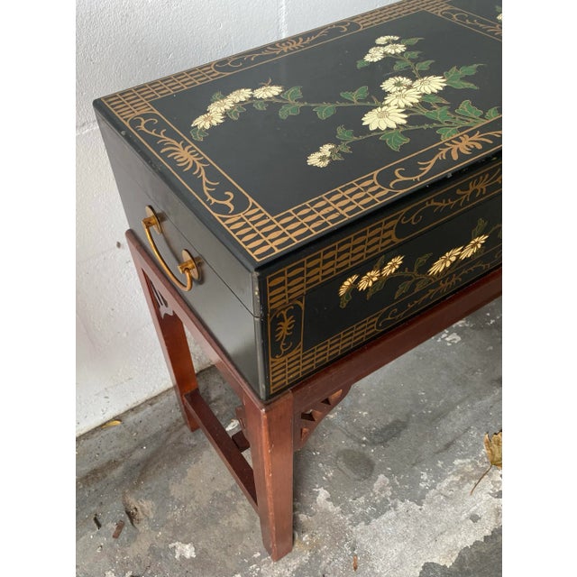 Asian Long Rectangular Sword Chest Trunk For Sale - Image 4 of 12