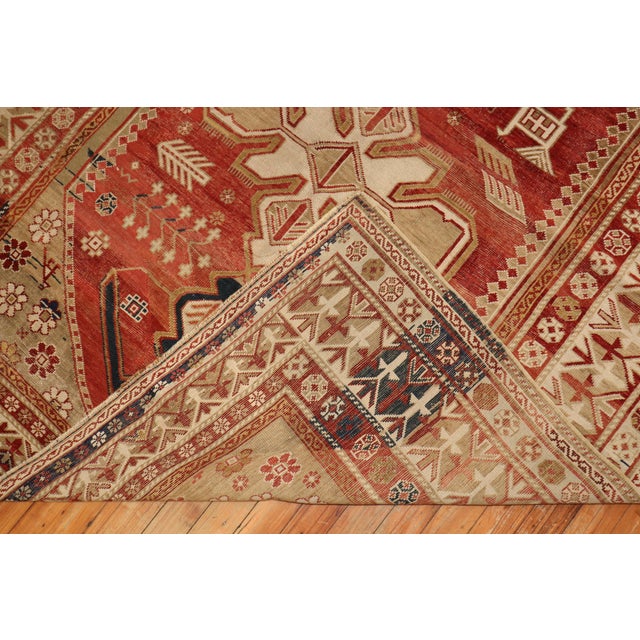 Red Antique Caucasian Shirvan Rug For Sale - Image 18 of 18