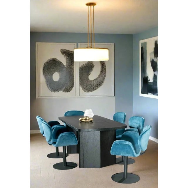 Bradley Rectangular Dining Table in Black For Sale - Image 4 of 7