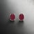 Traditional Natural Ruby Stud Earrings 14k White Gold 3.0 TCW Certified For Sale - Image 3 of 10