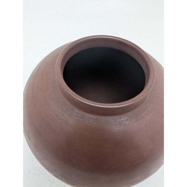 Bauhaus Spherical Vase from Böttger Steinzeug, 1920s For Sale - Image 4 of 7