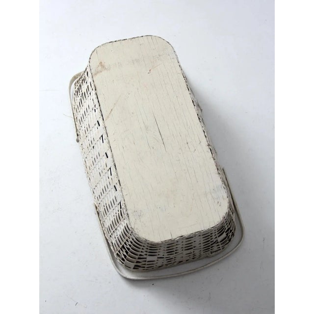 Antique White Wicker Basket For Sale - Image 12 of 13