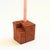 A small vintage tiny taper candle holder in the shape of house, made out of terra cotta pottery. Lovely hand made quality...