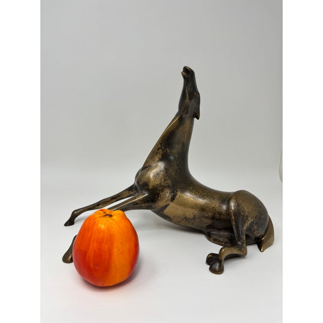 Loet Vanderveen Bronze Reclining Horse Sculpture Signed Numbered Limited Edition For Sale - Image 9 of 12
