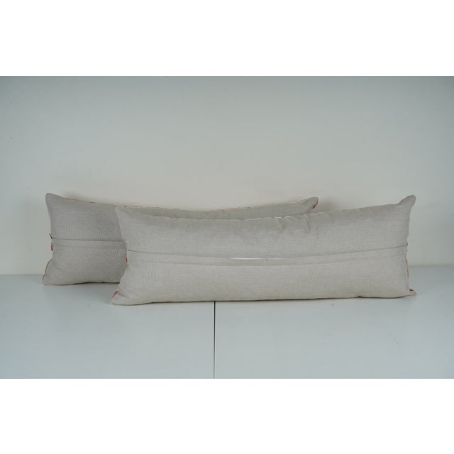 Suzani Lumbar Pillow Cover - A Pair For Sale - Image 4 of 4