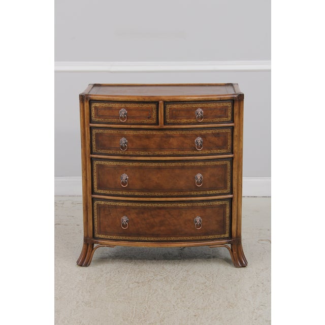 Age: Approx: 20 Years Old Details: Factory Distressed Leather Wrapped Corners Quality Construction Bamboo Form Case Tooled...