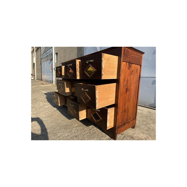 Shop Furniture in Larch Wood, 1890s For Sale - Image 15 of 18