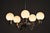 Art Deco Chandelier in Nickel, Steel and Opaline Glass, Czech, 1920s For Sale - Image 9 of 10