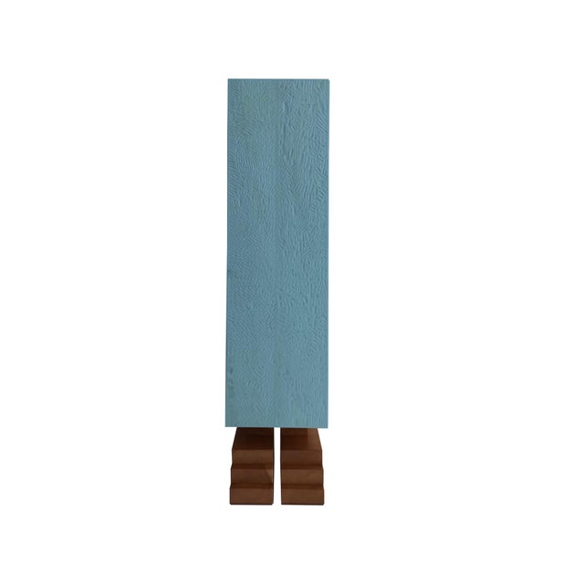Contemporary Mayan Totem Blue by Pietro Meccani for Meccani Design For Sale - Image 3 of 14