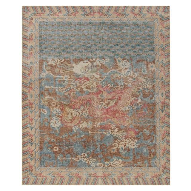 Textile Rug & Kilim’s Dragon Motif Rug, 10x14 For Sale - Image 7 of 7