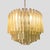 Olive Green Martellate Murano Glass Rod Pendant Light from Venini, 1960s For Sale - Image 9 of 11