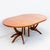 Monumental Mid Century Modern Expandable Pedestal Base Dining Table in Walnut For Sale - Image 9 of 15