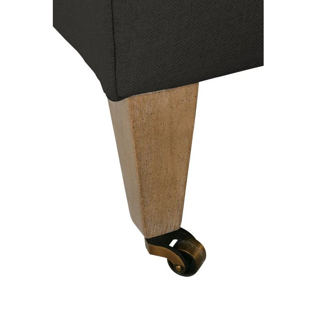 Alcott Chair, Charcoal Linen For Sale - Image 11 of 12