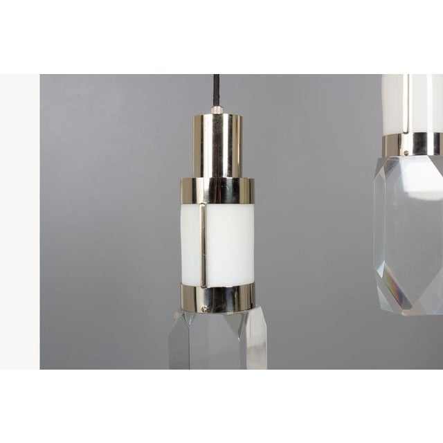 Black Pendant Light by Gaetano Missaglia, 1970s For Sale - Image 8 of 10