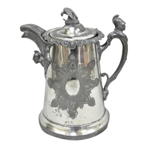 Antique American Victorian E. Kaufmann Figural Coffee Pot Water Pitcher W/ Eagle