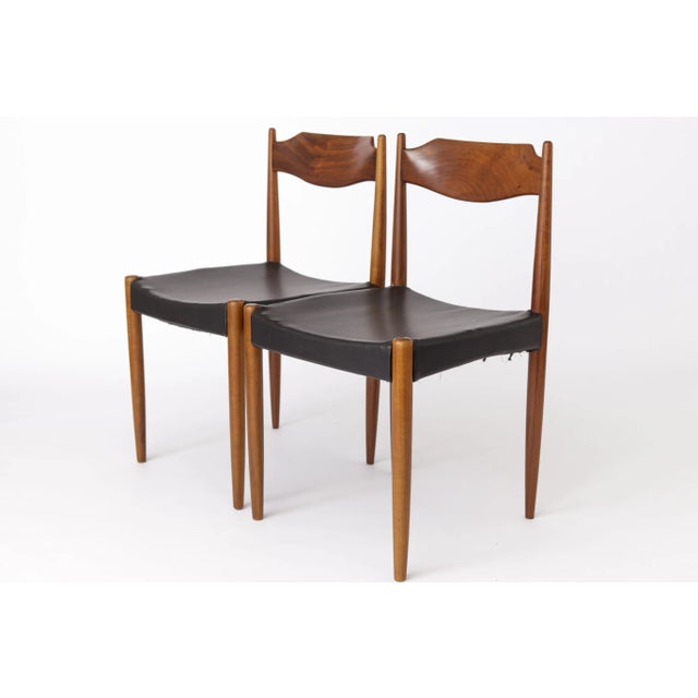 Set of Vintage Chairs in Teak, 1960s For Sale - Image 3 of 10