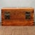 A beautiful vintage Chinese hardwood keepsake box, crafted from warm, amber-toned Huali (Rosewood) with striking natural...