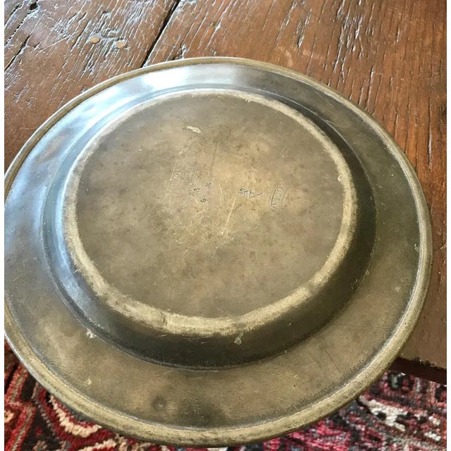 19th Century London Plate in Pewter with Spoons Puter, 1880s, Set of 8 For Sale - Image 4 of 9
