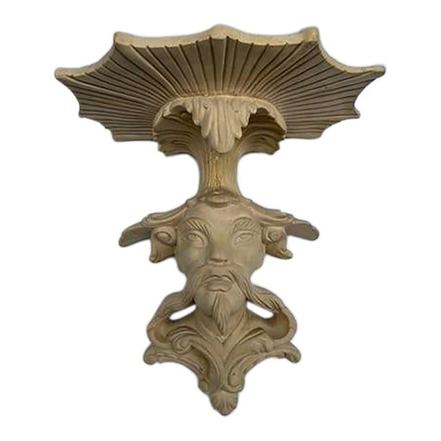 Chinoiserie Figural Wall Bracket For Sale