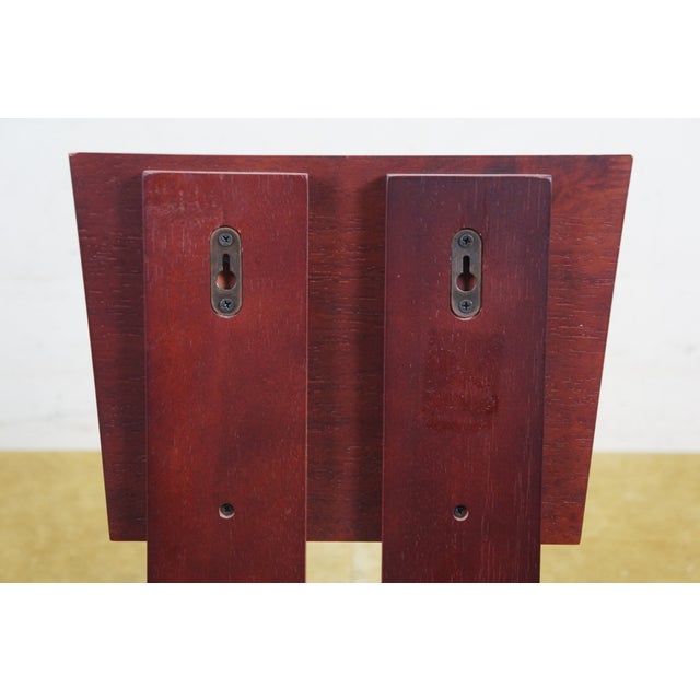 Vintage Oak 4 Tier Stacking Magazine Office Document File Holder Rack 46" For Sale - Image 10 of 13