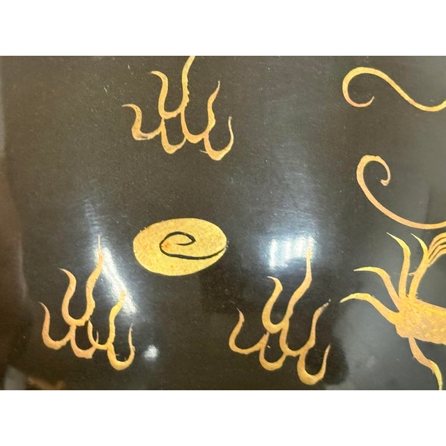 Japanese Lacquer Dragon Bowls, Pair For Sale - Image 10 of 12