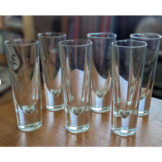 Contemporary Rare Vintage Habitat Bullet Highball Glasses 6oz. (Original Box) For Sale - Image 3 of 8